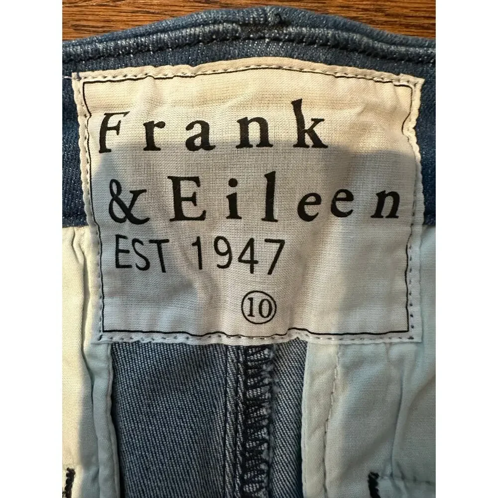 Frank & Eileen Wicklow 1977 Wash Italian Crop Chinos Women’s Size 10 Designer - Picture 7 of 10